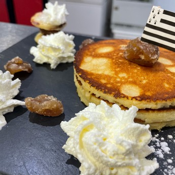 Le dessert du moment : les pancakes à la crème de marron