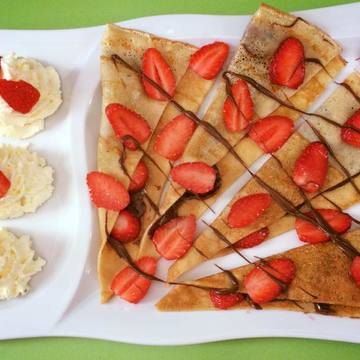 Café gourmand aux fraises